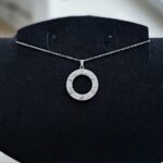 Кулон титан под Love Cartier со стразами арт.tr2110 серебро