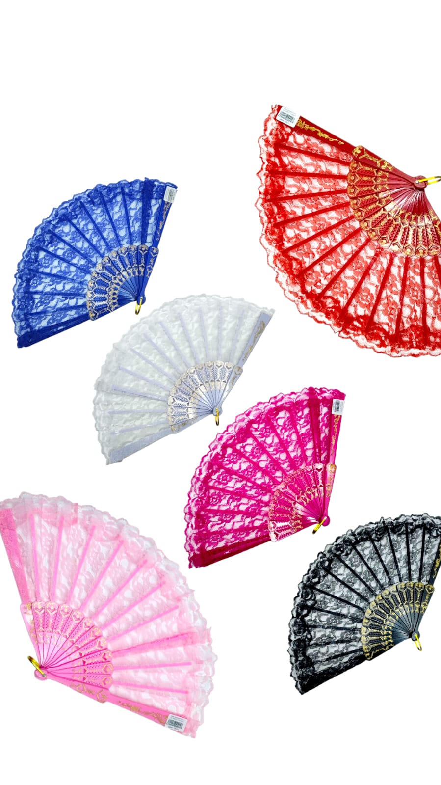 Веер ажурный 22см арт.250510-1 ассорти Веер ажурный 22см арт.250510-1 ассорти