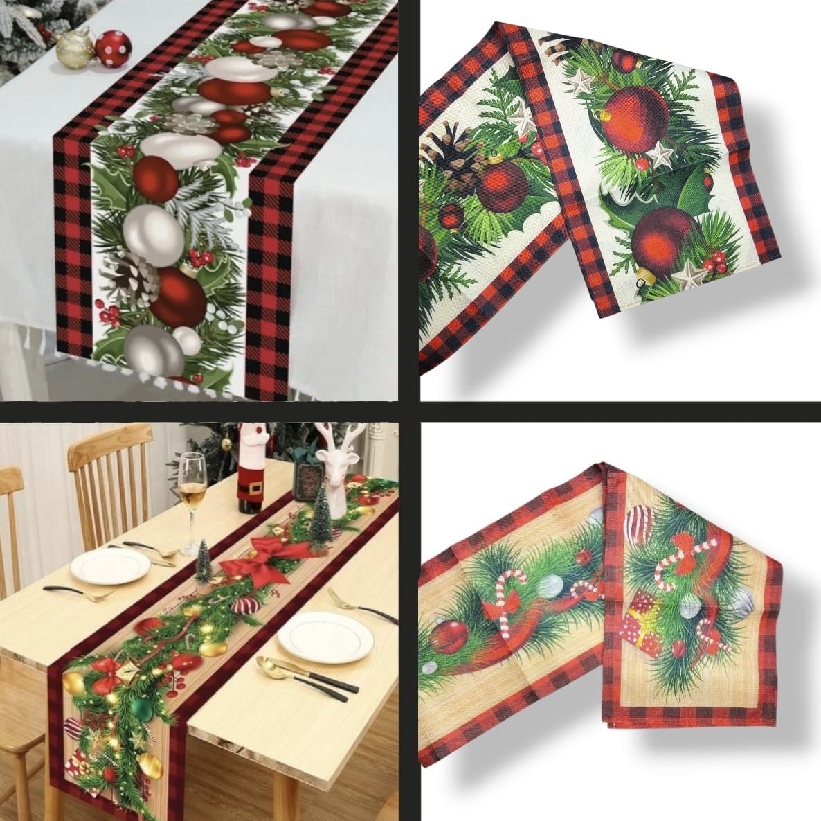 Дорожка на стол новогодняя 270*34см 3200тг Дорожка на стол новогодняя 270*34см 3200тг