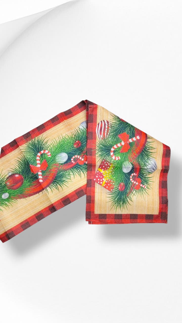 Дорожка на стол новогодняя 270*34см 3200тг Дорожка на стол новогодняя 270*34см 3200тг