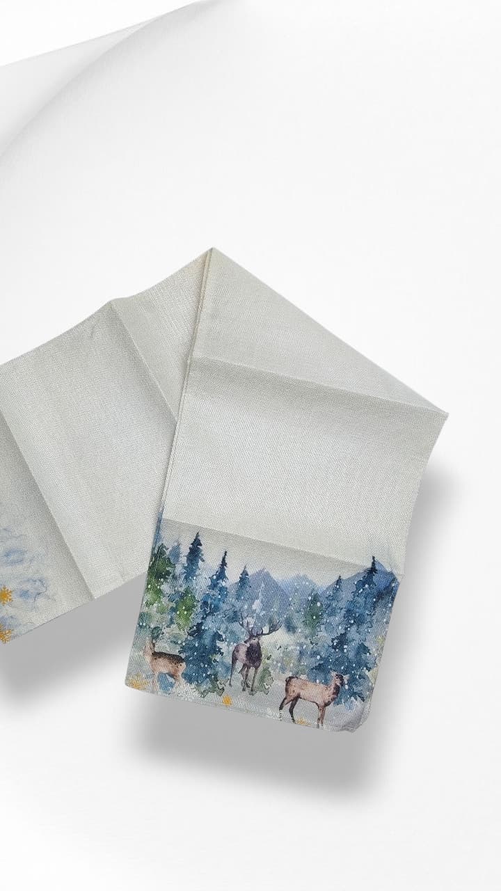 Дорожка на стол новогодняя 270*34см 3200тг Дорожка на стол новогодняя 270*34см 3200тг