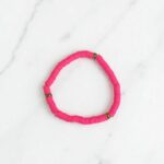 Браслет Хейши с бусинами арт.tr2350 розовый