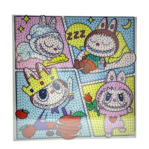 Картина стразами Лабубу 20*20см арт.xh-565