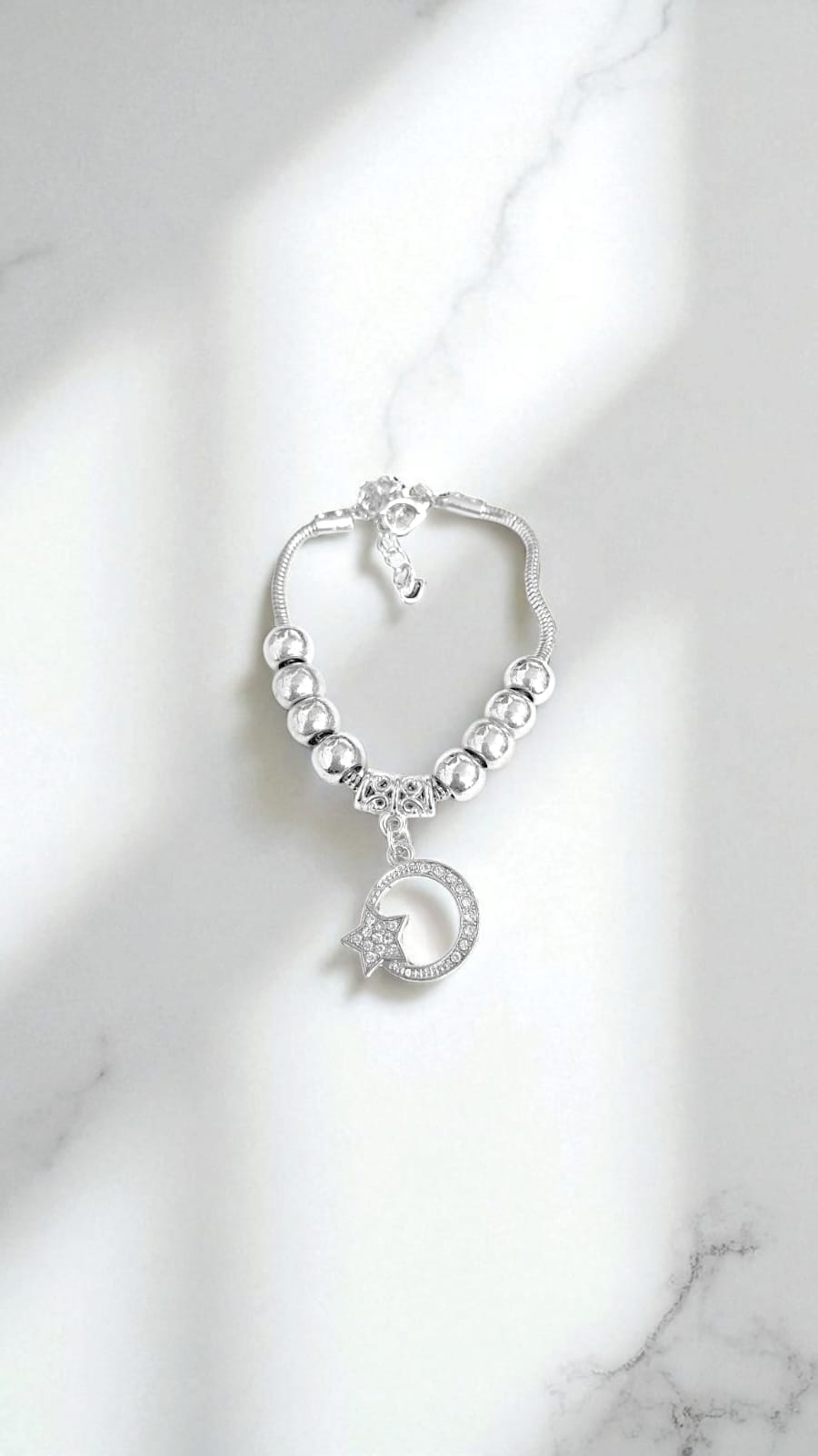 Браслет под Pandora со звездой арт.tr1803 серебро Браслет под Pandora со звездой арт.tr1803 серебро