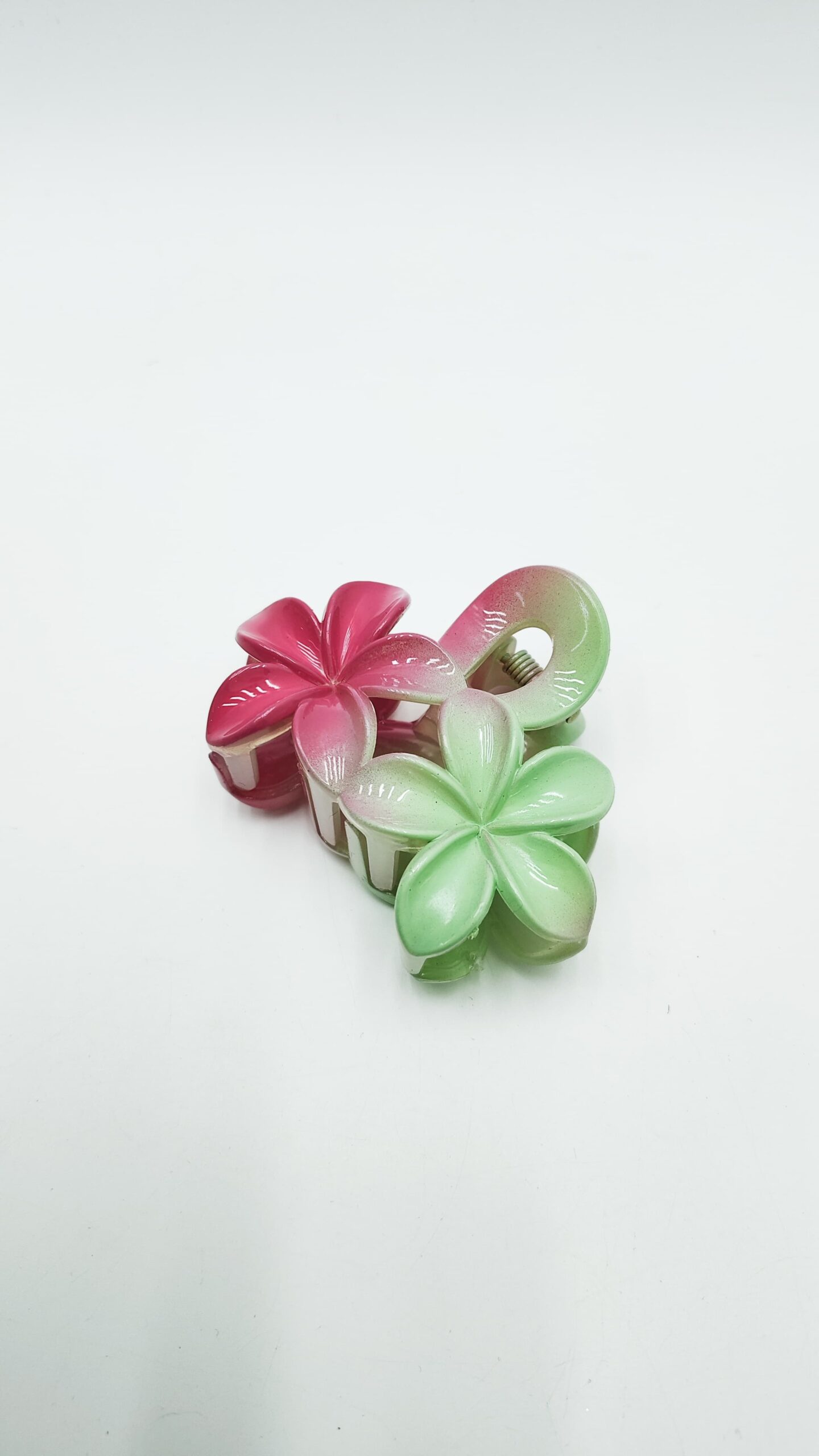 Крабик Цветы арт.tr535 зелено-малиновый Крабик Цветы арт.tr535 зелено-малиновый