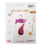 Шар фольга цифра 7 32д арт.tr1295 лиловая