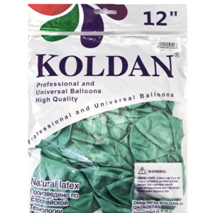 Шары упаковка 50шт Хром однотонные Koldan 12д арт.tr1119 пыльный бирюзовый