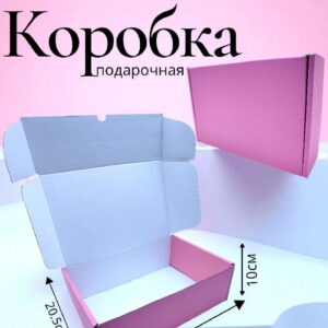 Коробка крафт 32*20,5*10см арт.tr2736 розовая