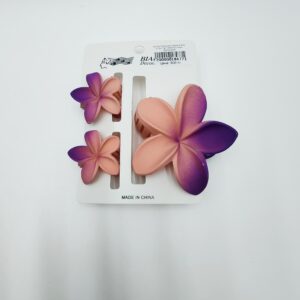 Крабик Гавайский цветок 4-8см уп 3шт арт.tr464 матовый персиковый