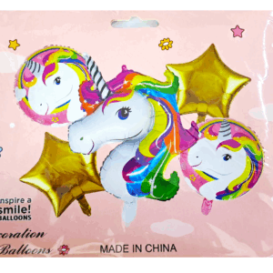 Шары фольга набор Единорог уп 5шт арт.tr1013