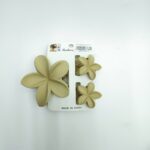 Крабик Гавайский цветок 4-8см бежевый уп 3шт 800тг