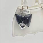 Брелок Бант с сердцем 6*8см арт.5975-14 черный