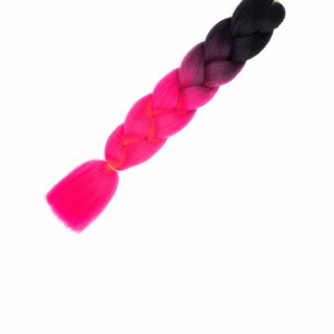 Канекалон двухцветный арт.B3 черно-розовый