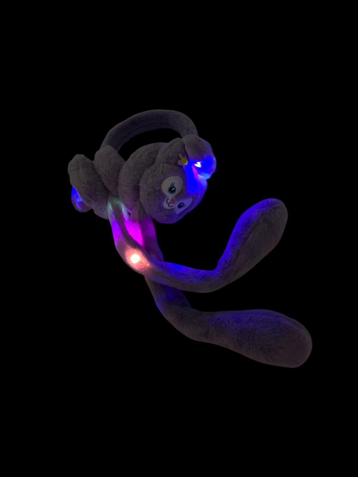 Наушники меховые с поднимающимися ушками светящиеся ЛинаБелль арт.tr3175 сиреневые Наушники меховые с поднимающимися ушками светящиеся ЛинаБелль арт.tr3175 сиреневые