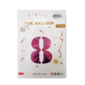 Шар фольга цифра 8 32д арт.tr1296 лиловая
