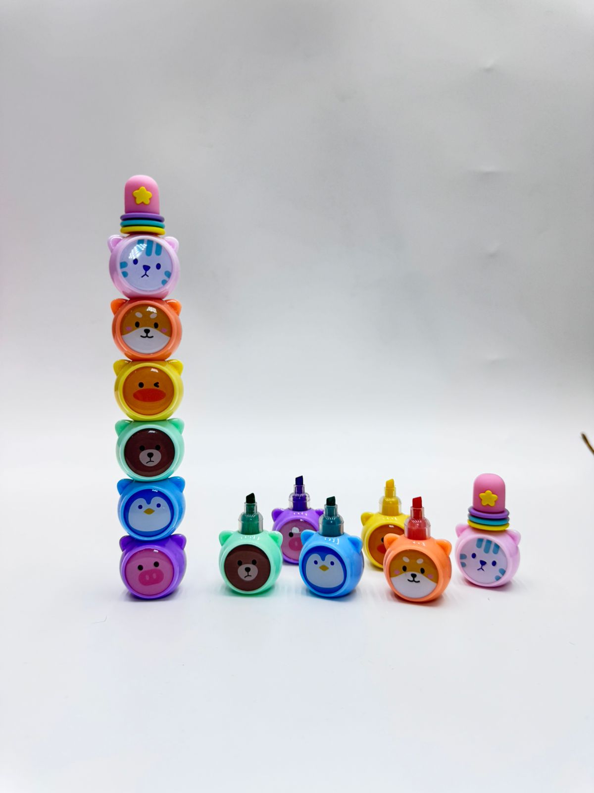 Текстовыделители животные 5цв арт.tr1638 Текстовыделители животные 5цв арт.tr1638