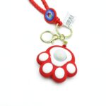 Брелок Лапка светящаяся 5,5см арт.666-30 красная
