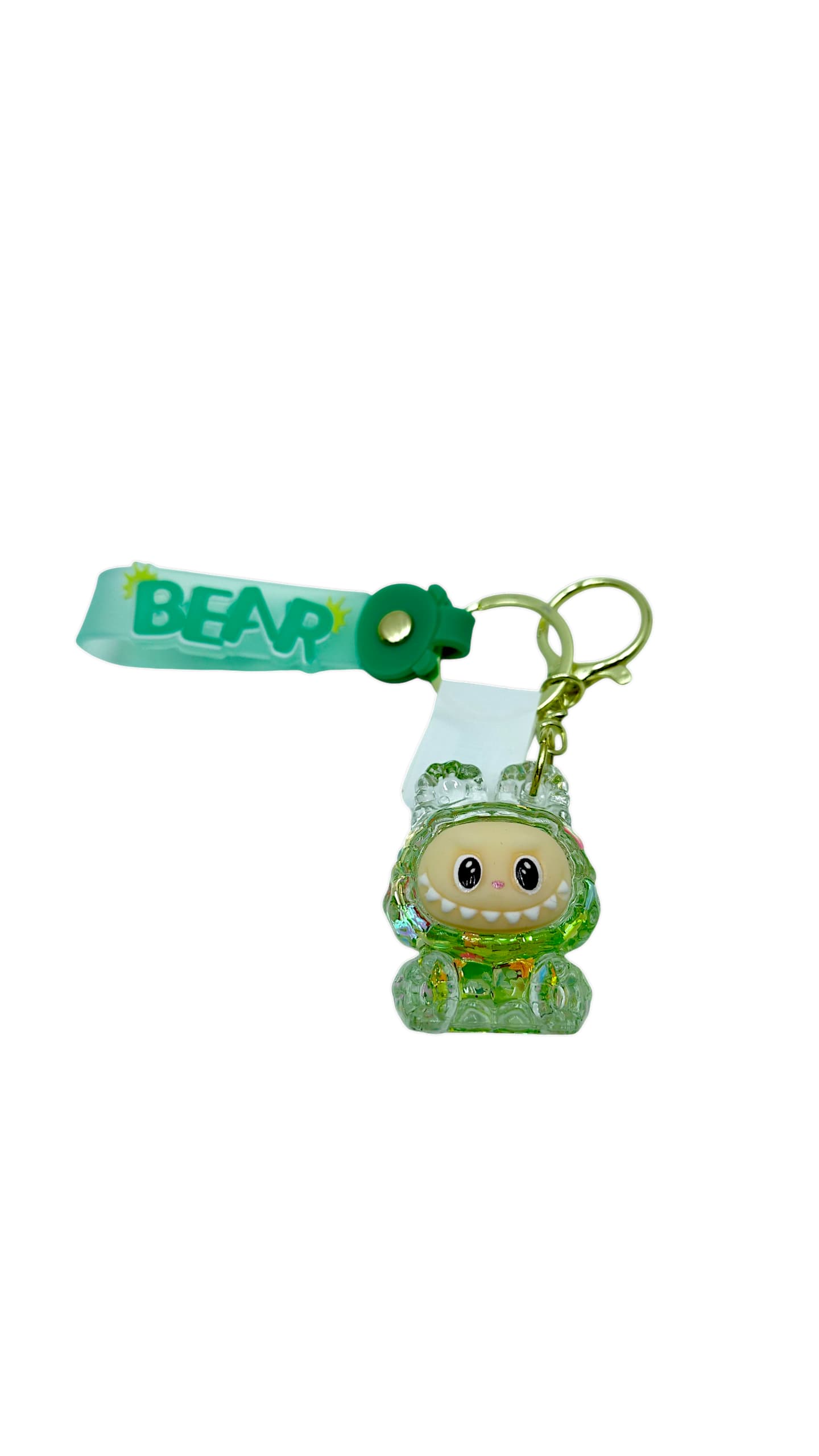 Брелок шейкер Лабубу 4,5см арт.tr1883 зеленый Брелок шейкер Лабубу 4,5см арт.tr1883 зеленый
