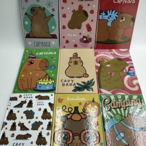 Блокнот в клетку А5 Капибара арт.5674 ассорти