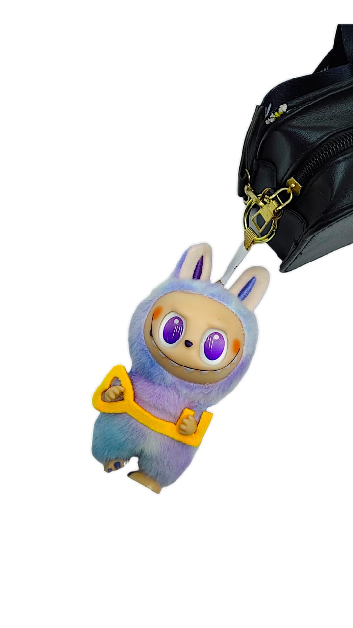 Брелок мягкий Лабубу с ключиком 17см арт.tr1298 сиреневый Брелок мягкий Лабубу с ключиком 17см арт.tr1298 сиреневый