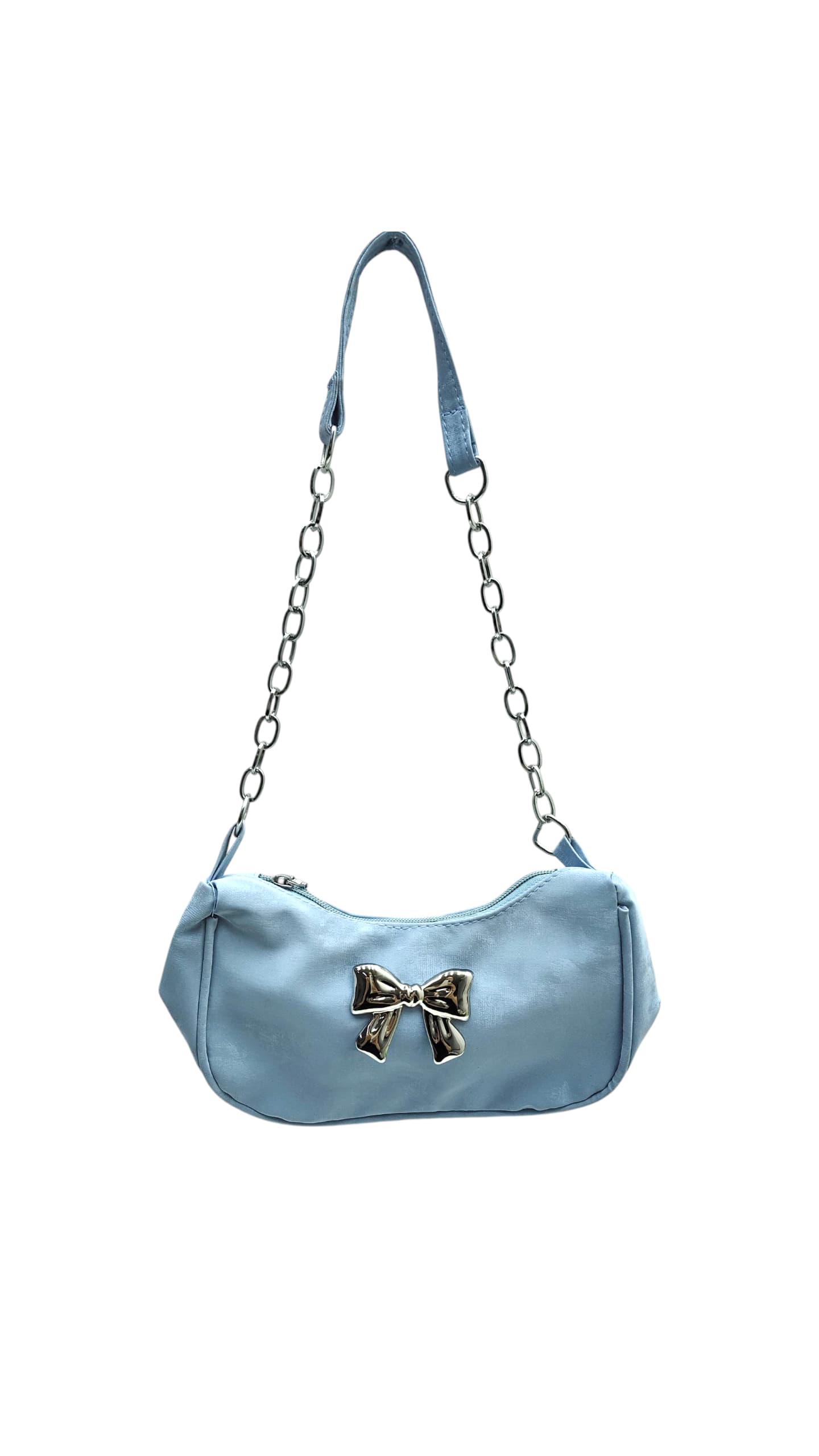 Сумка на плечо с бантиком 22*12 арт.tr1851 голубая Сумка на плечо с бантиком 22*12 арт.tr1851 голубая