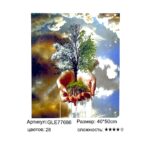 Алмазная мозайка 40*50см арт.gle77686 Древо жизни