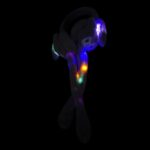 Наушники меховые с поднимающимися ушками светящиеся Куроми арт.tr3179 сиреневые