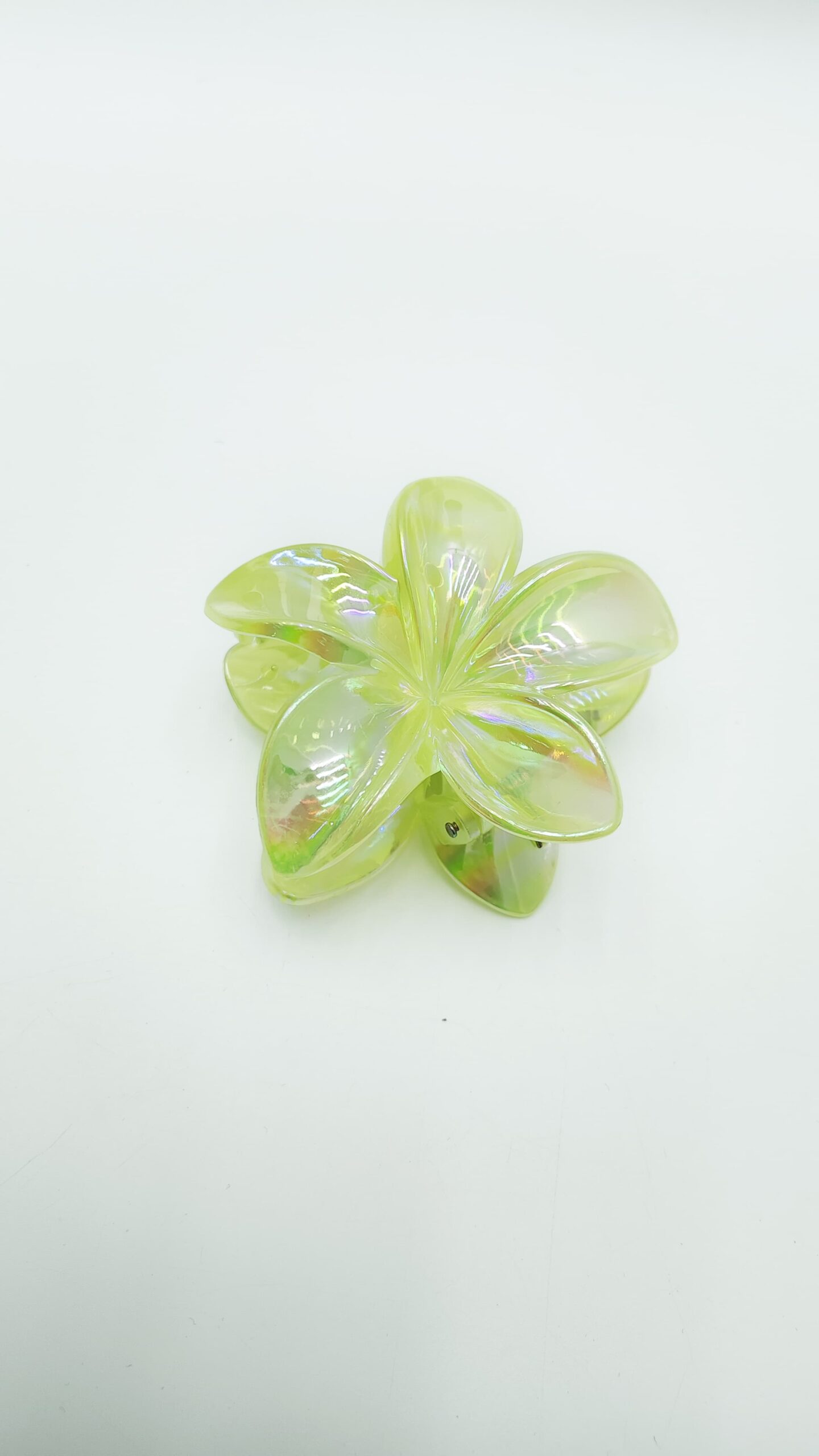 Крабик Гавайский цветок 8см арт.tr504 перламутровый желтый Крабик Гавайский цветок 8см арт.tr504 перламутровый желтый