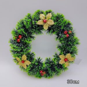 Декор новогодний Венок с мишурой арт.6394-3 1600тг