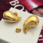 Серьги Bottega капля титан арт.tr1779 золото