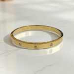 Браслет титан Love Cartier 6мм арт.tr1770 золото