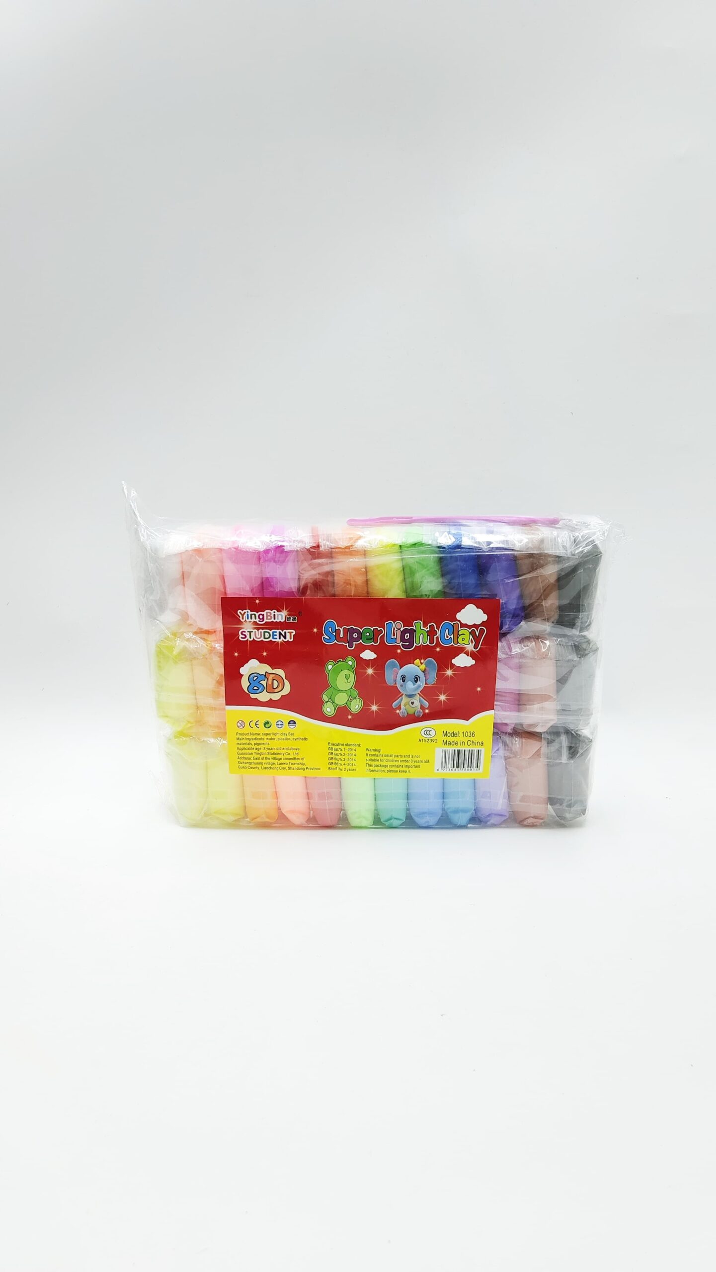 Умный пластилин Yingbin Student 8D 36цв арт.1036 Умный пластилин Yingbin Student 8D 36цв арт.1036