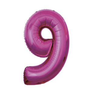 Шар фольга цифра 9 32д арт.tr1297 лиловая