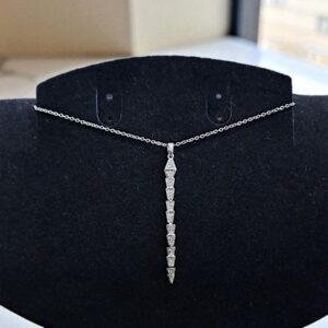 Кулон титан Змея со стразами арт.tr2104 серебро