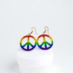 Серьги радужные круглые арт.tr2086