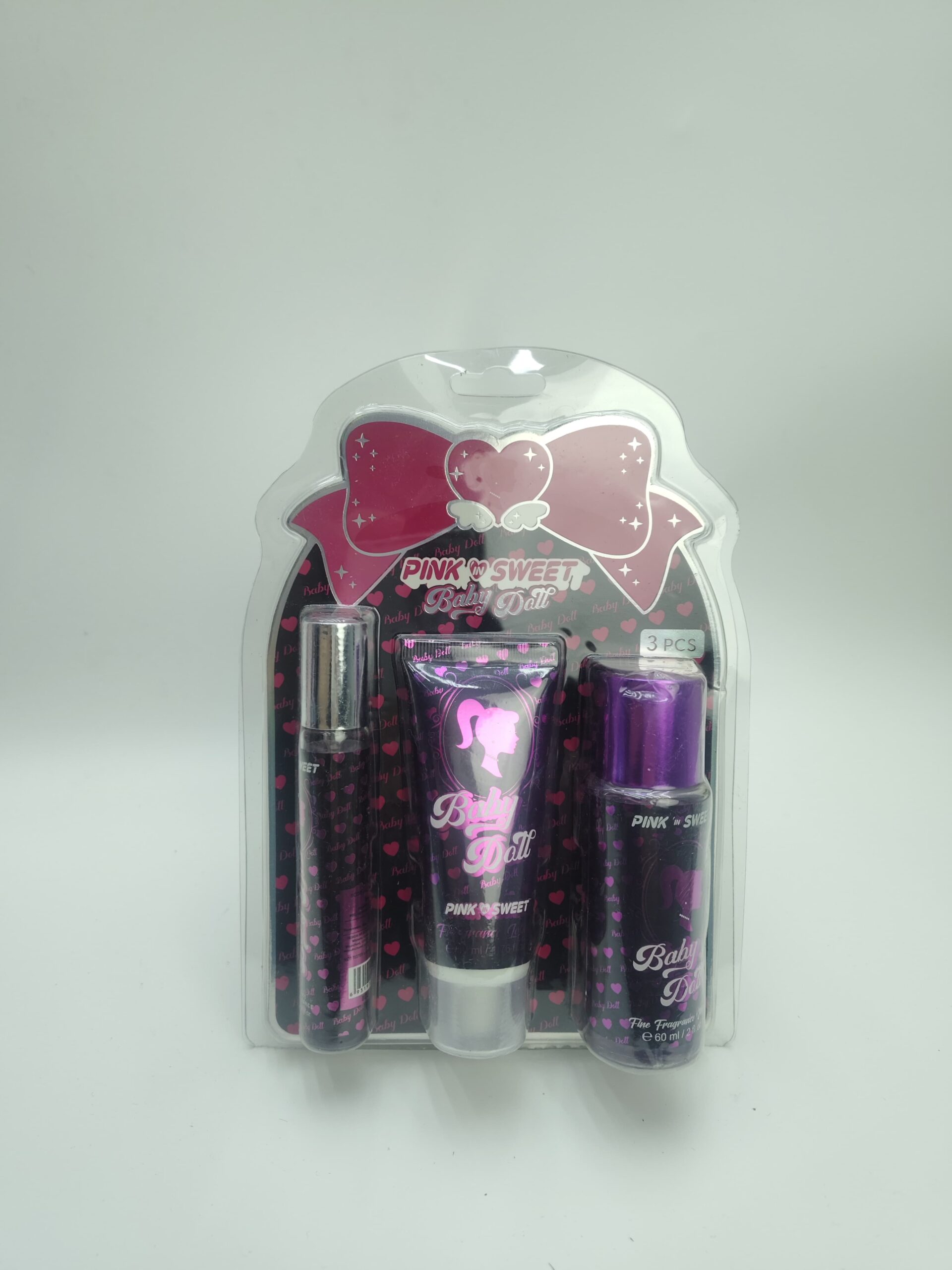 Косметический набор 3в1 Pink in Sweet Baby Doll арт.b0068-bg-2 Косметический набор 3в1 Pink in Sweet Baby Doll арт.b0068-bg-2