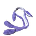 Ободок мех Зайка светящийся арт.tr3178 фиолетовый