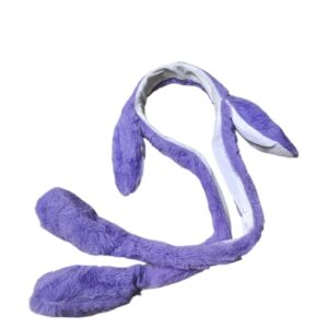Ободок мех Зайка светящийся арт.tr3178 фиолетовый