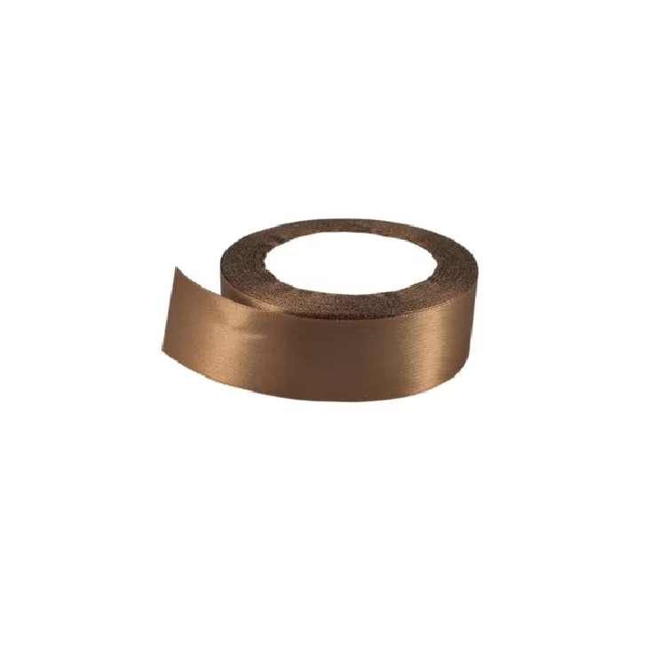 Лента атлас 2,5см бобина 20ярдов арт.tr763 коричневая Лента атлас 2,5см бобина 20ярдов арт.tr763 коричневая