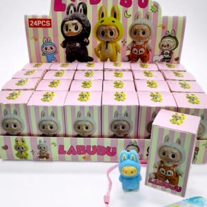 Игрушка сюрприз Лабубу мини в коробочке арт.24-021 розовая уп.