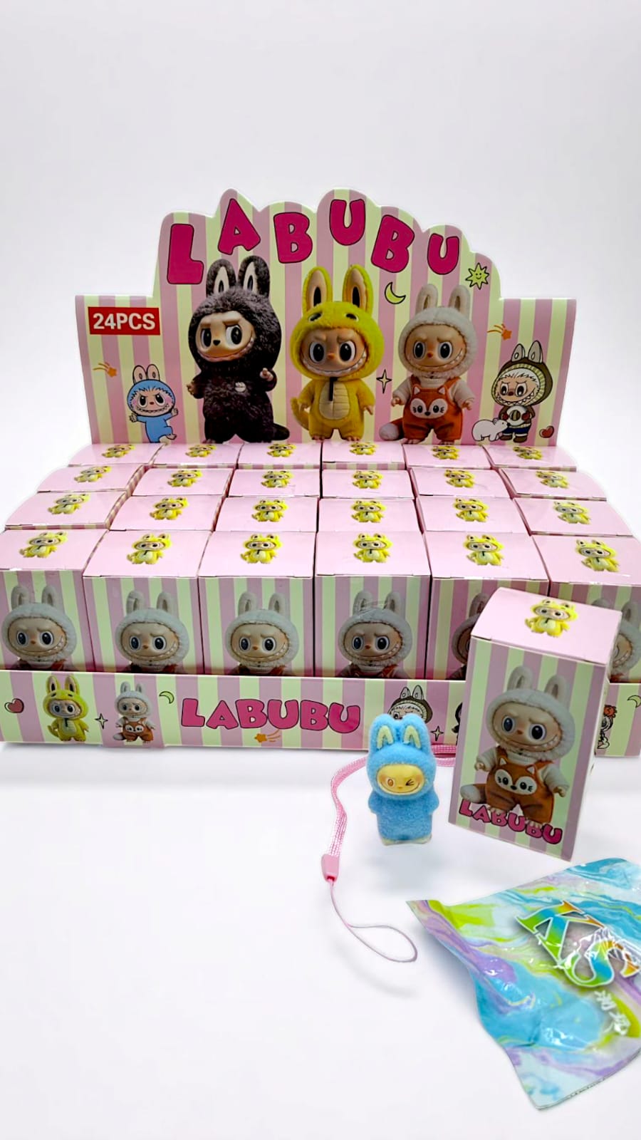 Игрушка сюрприз Лабубу мини в коробочке арт.24-021 розовая уп. Игрушка сюрприз Лабубу мини в коробочке арт.24-021 розовая уп.