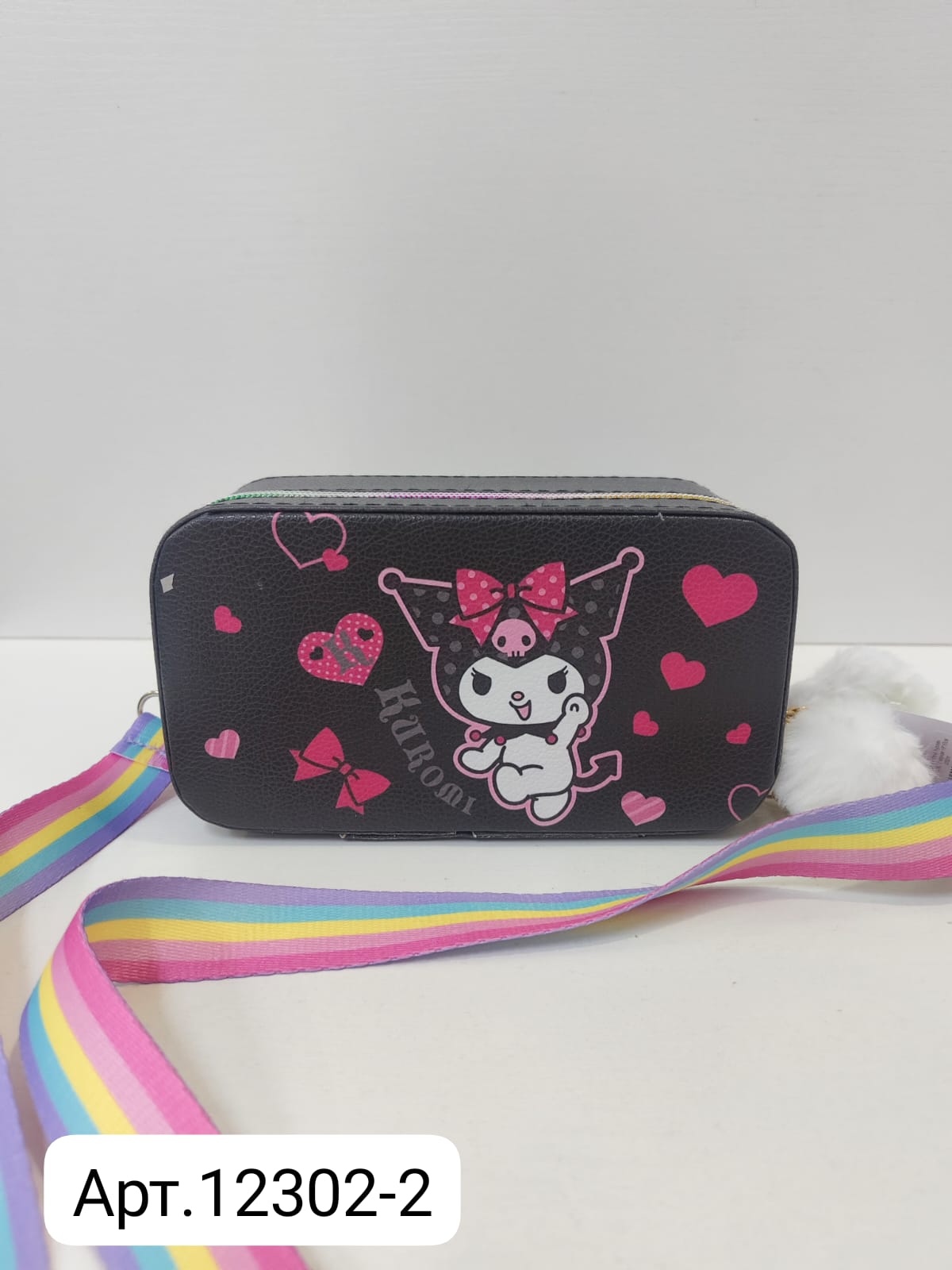 Сумка на плечо Куроми арт.12302-2 черная 19*10см 3300тг Сумка на плечо Куроми арт.12302-2 черная 19*10см 3300тг