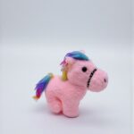 Мягкая игрушка Лошадь 20см арт.tr2842 розовый