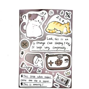 Наклейки Котики на листе А6 арт.tr383