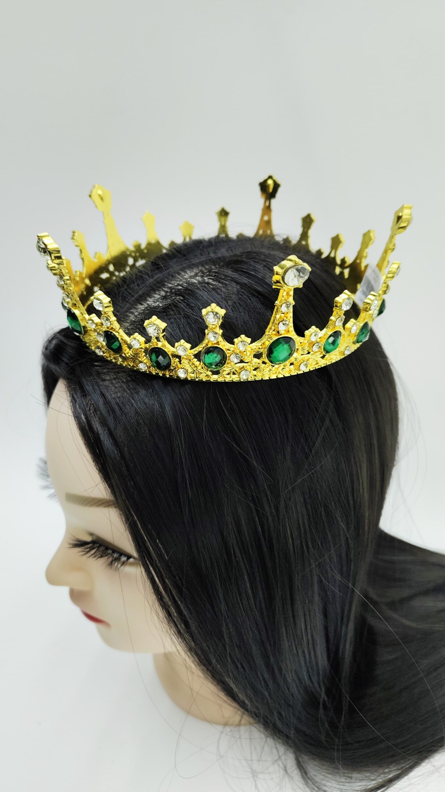 Корона металл арт.tr939 золото с зеленым Корона металл арт.tr939 золото с зеленым