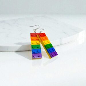 Серьги Лего радуга арт.tr2176