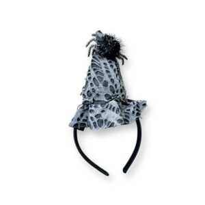 Ободок шляпа с паучком арт.tr3098 черно-серая