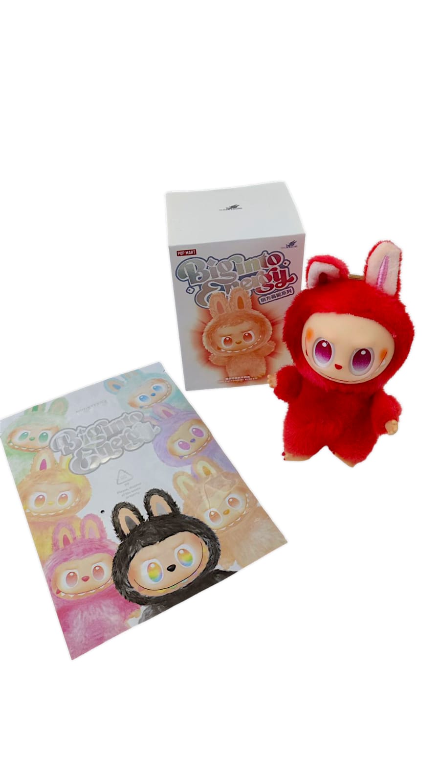 Брелок мягкий Лабубу 17см арт.tr1305 красный Брелок мягкий Лабубу 17см арт.tr1305 красный