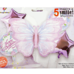 Шары фольга набор Бабочка уп 5шт арт.zcs1365-9530