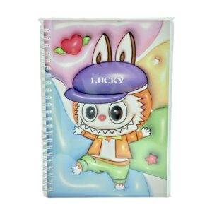 Блокнот на спирали Лабубу арт.a5-8602 в кепке